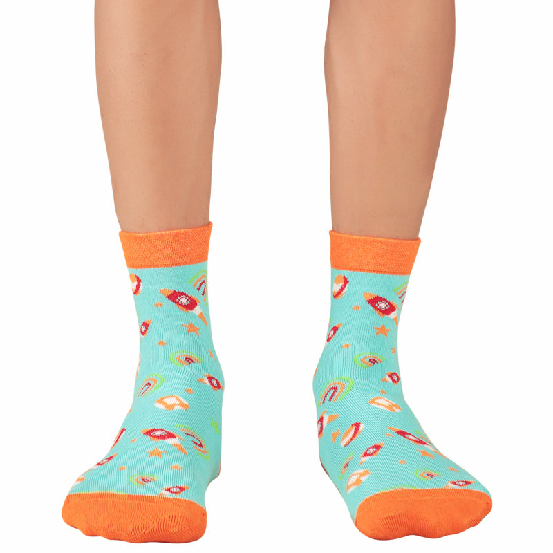 Bodycare Mens Mid Calf Printed Socks Pack Of 2