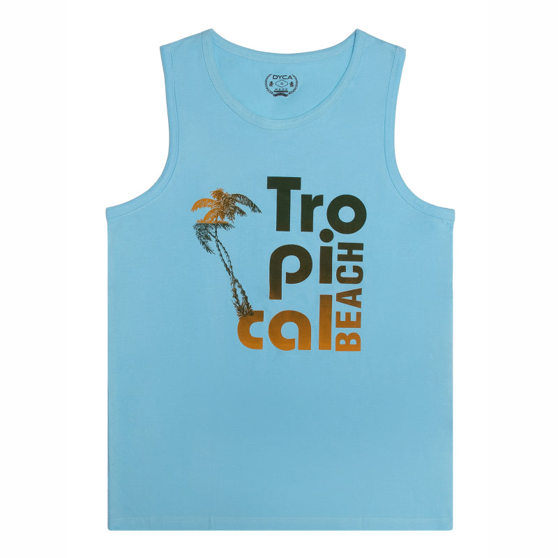Dyca Mens Round Neck Sleeveless Tshirt
