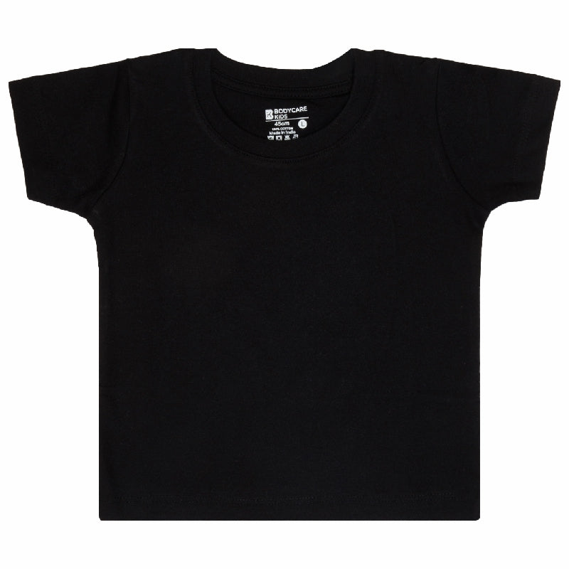 Bodycare Boys Round Neck Half Sleeves Solid Tshirt Pack Of 2