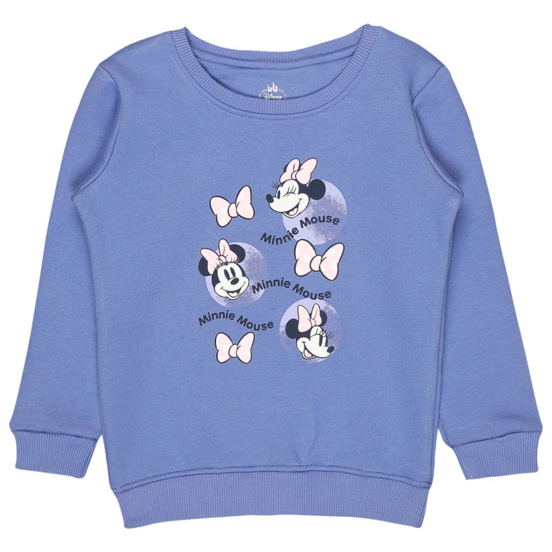 Baby Girls Minnie & Friends Sweatshirt Round Neck Full Sleeves - Bodycare