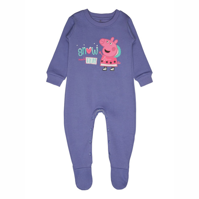 Girls Peppa Pig Romper Round Neck Full Sleeves - Bodycare
