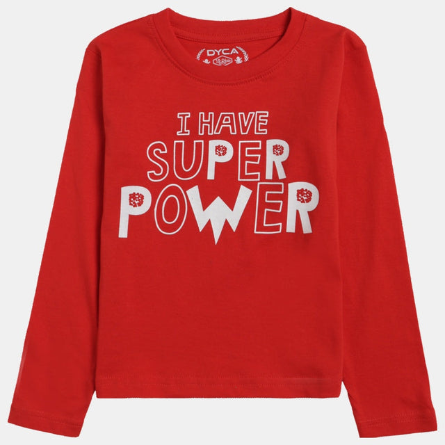 Boys T-Shirt Round Neck Full Sleeves - Bodycare