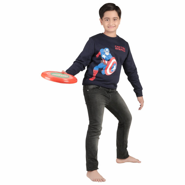 Boys Avengers Sweatshirt Round Neck Full Sleeves - Bodycare