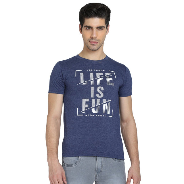 Men T-Shirt Round Neck Half Sleeves - Bodycare