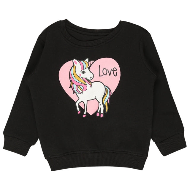 Baby Girls Sweatshirt Round Neck Full Sleeves - Bodycare
