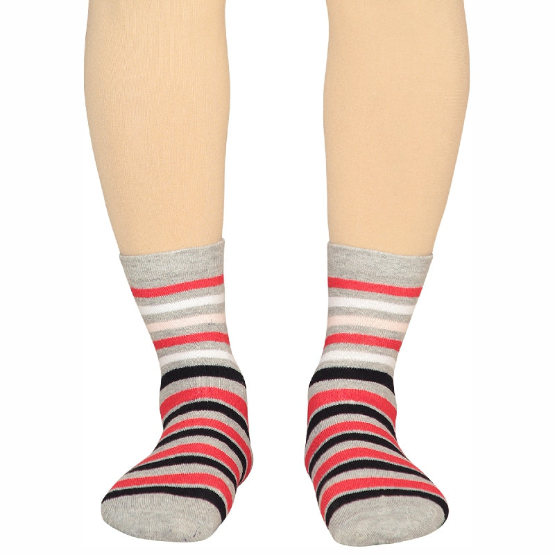 Bodycare Womens Mid Calf Printed Socks Pack Of 2