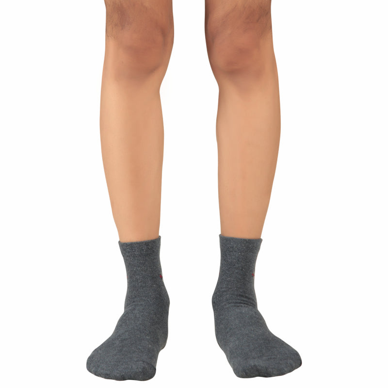 Bodycare Mens Mid Calf Solid Socks Pack Of 3
