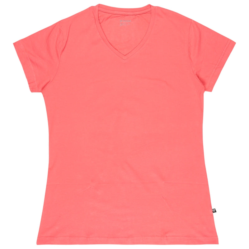 Proteens Women Cotton Cotton V Neck Half Sleeves Tshirt