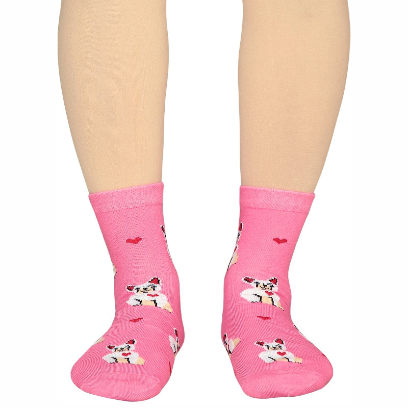 Bodycare Womens Mid Calf Printed Socks Pack Of 2