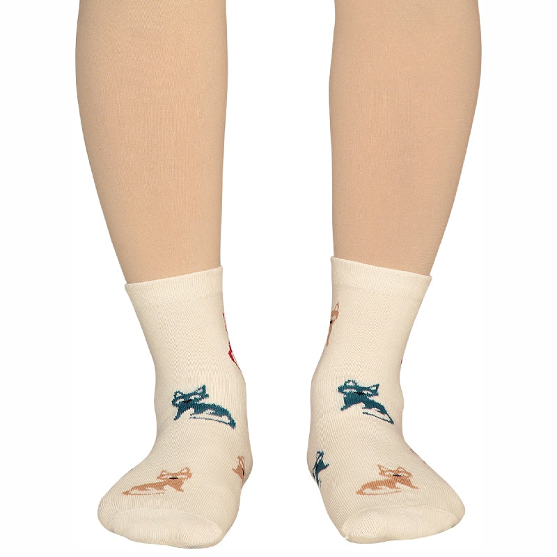 Bodycare Womens Mid Calf Printed Socks Pack Of 2