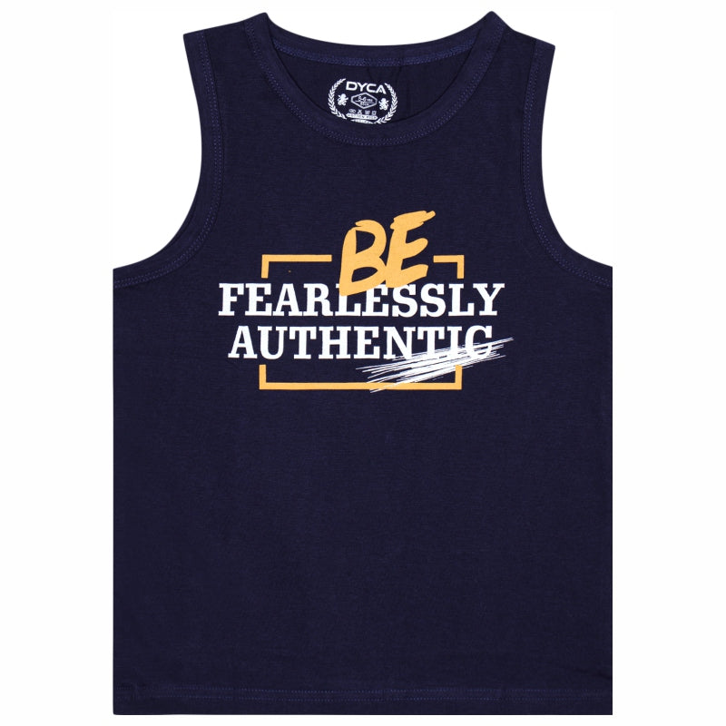 DYCA Boys Round Neck Sleeveless Tshirt