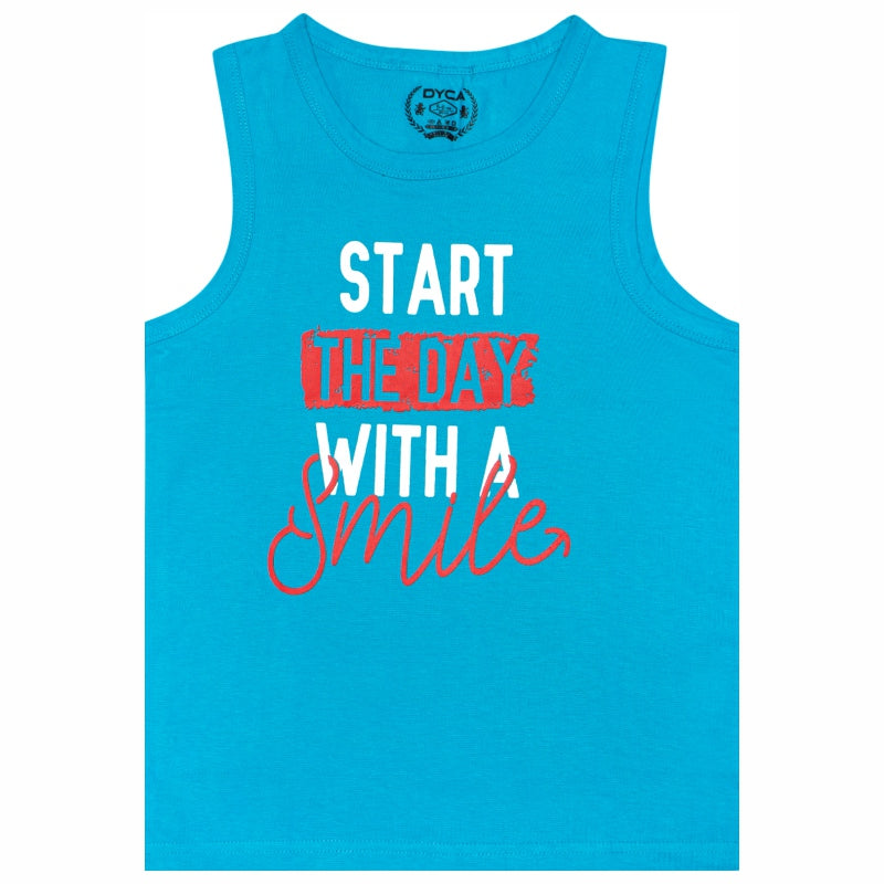 DYCA Boys Round Neck Sleeveless Tshirt