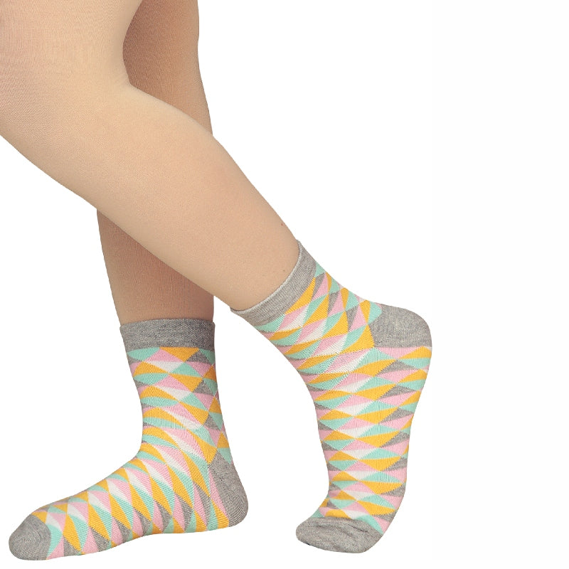 Bodycare Womens Mid Calf Printed Socks Pack Of 2