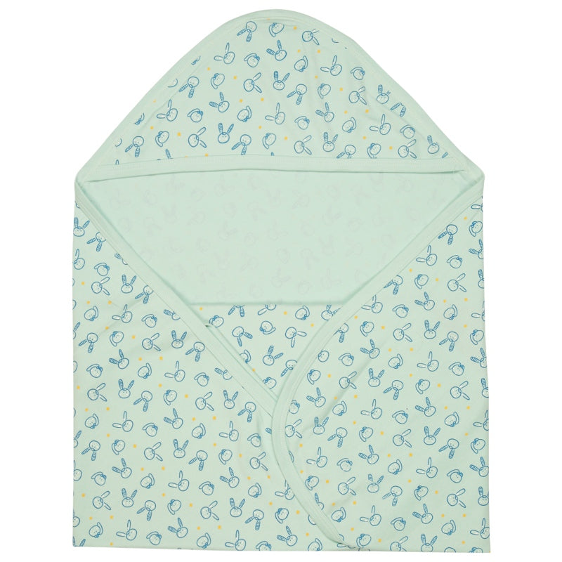 Bodycare Unisex Baby Printed Hooded Wrapper