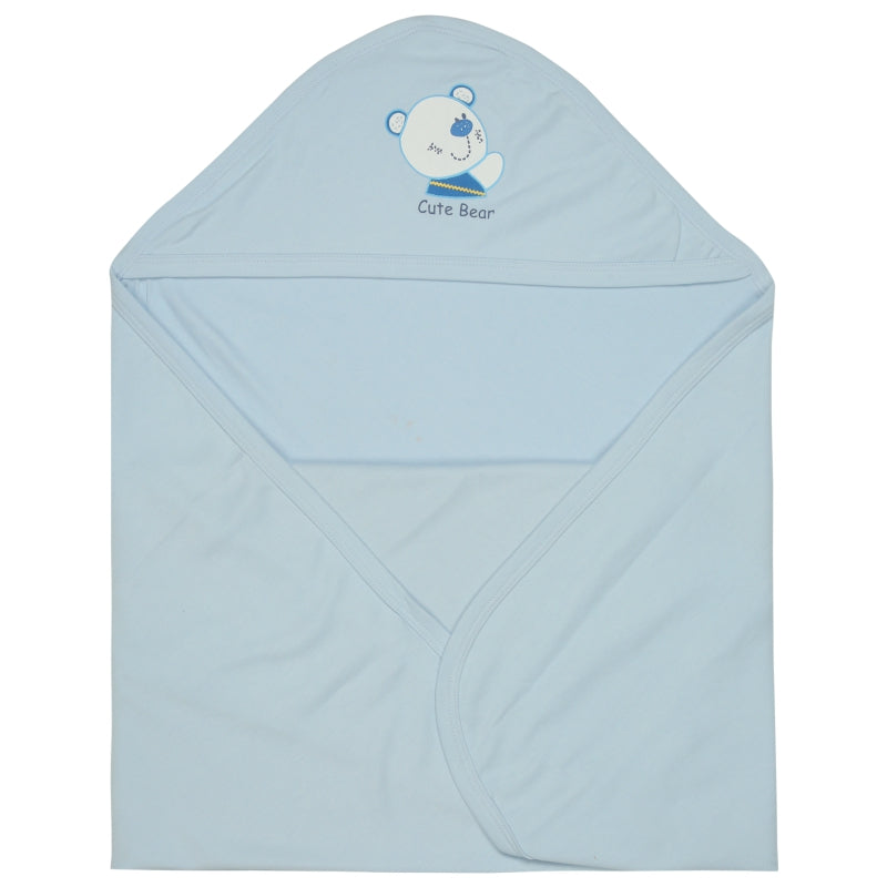 Bodycare Unisex Baby Solid Hooded Wrapper
