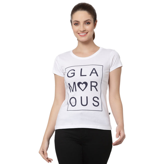 Women T-Shirt Round Neck Half Sleeves - Bodycare