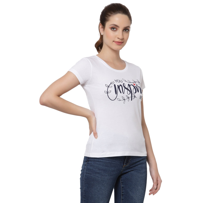 Proteens Women T-shirt Round Neck Half Sleeves