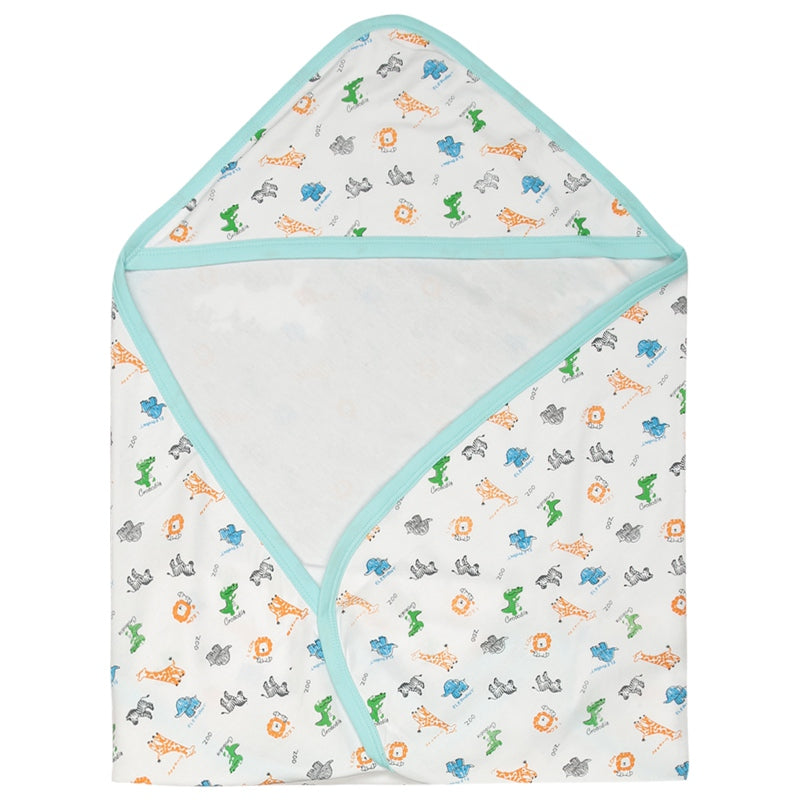 Bodycare Unisex Baby Printed Hooded Wrapper