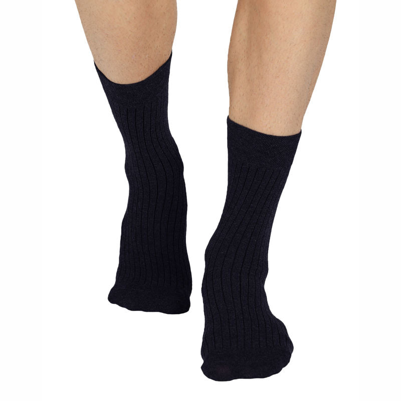 Bodycare Mens Solid Mid Calf Length Socks Pack Of 3