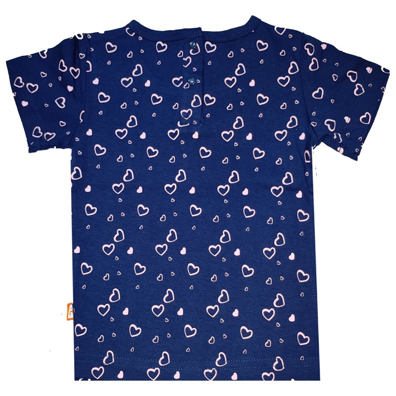 Baby Girls Cotton T-Shirt Round Neck Half Sleeves Pack of 1 - Bodycare