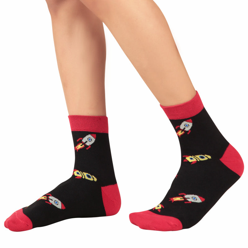 Bodycare Mens Mid Calf Printed Socks Pack Of 2