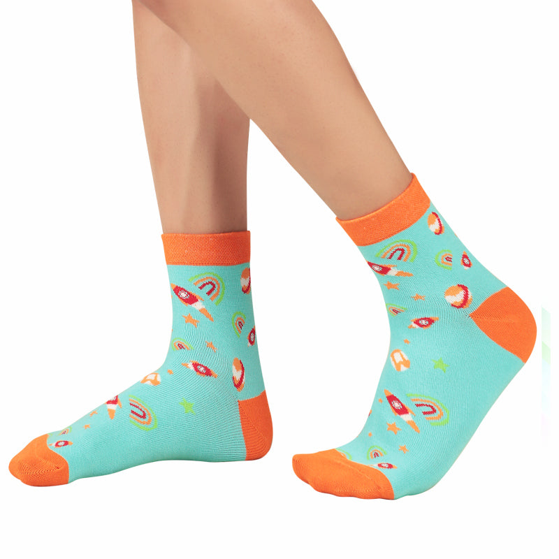 Bodycare Mens Mid Calf Printed Socks Pack Of 2