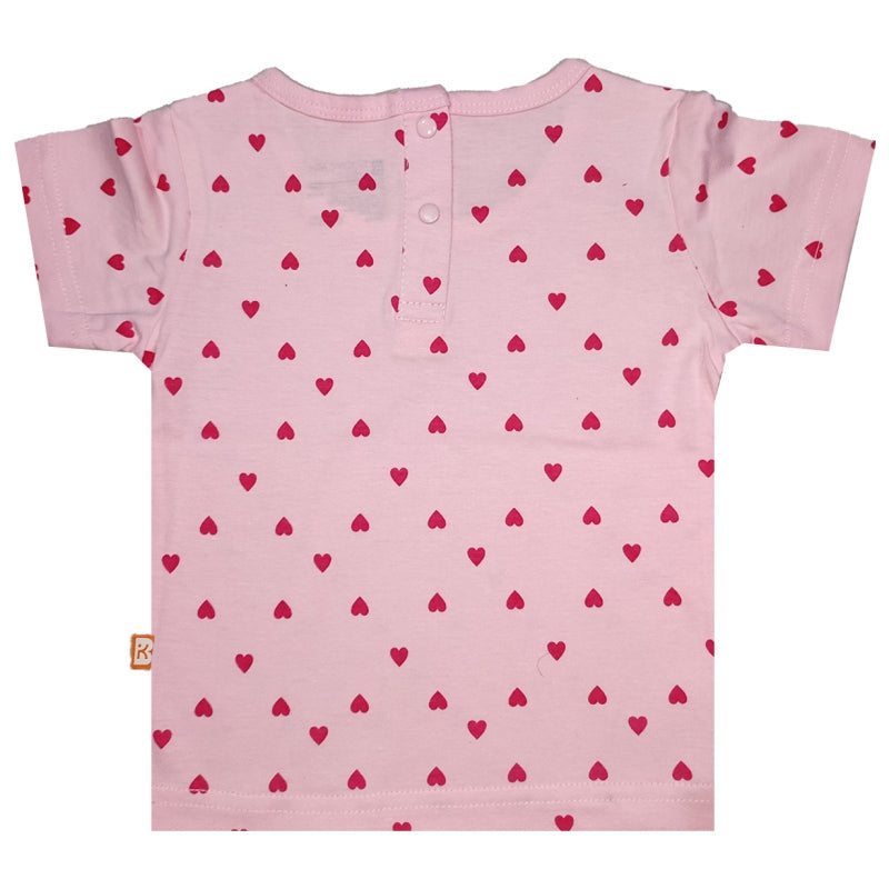 Baby Girls Cotton T-Shirt Round Neck Half Sleeves Pack of 1 - Bodycare