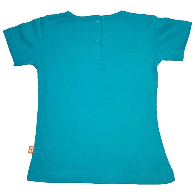 Baby Girls 100% Cotton Round Neck Half Sleeves T-Shirt with Soft Everyday Comfort and Casual Wear Styling