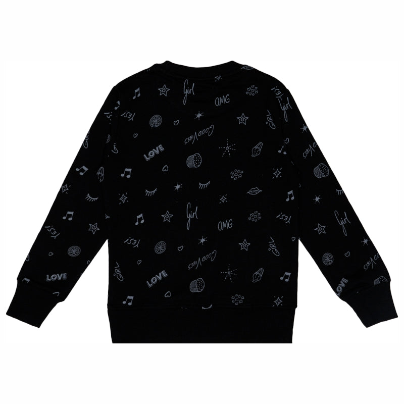 Girls Sweatshirt Round Neck Full Sleeves - Bodycare
