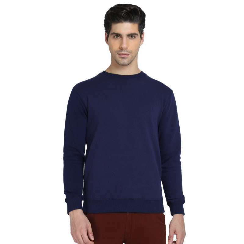 DYCA Men Fleece Sweat Shirt Round Neck Full Sleeves