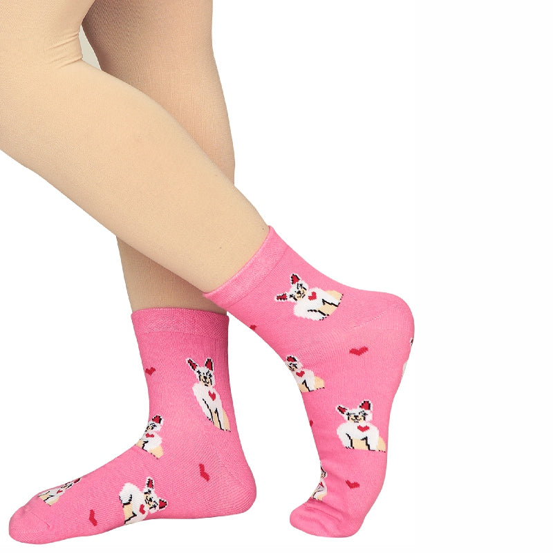 Bodycare Womens Mid Calf Printed Socks Pack Of 2