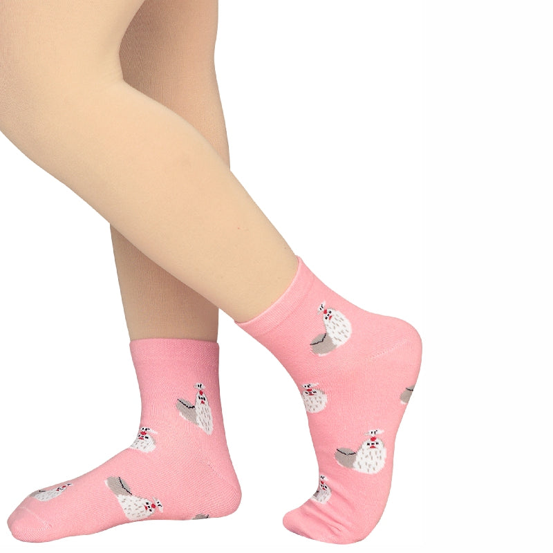 Bodycare Womens Mid Calf Printed Socks Pack Of 2