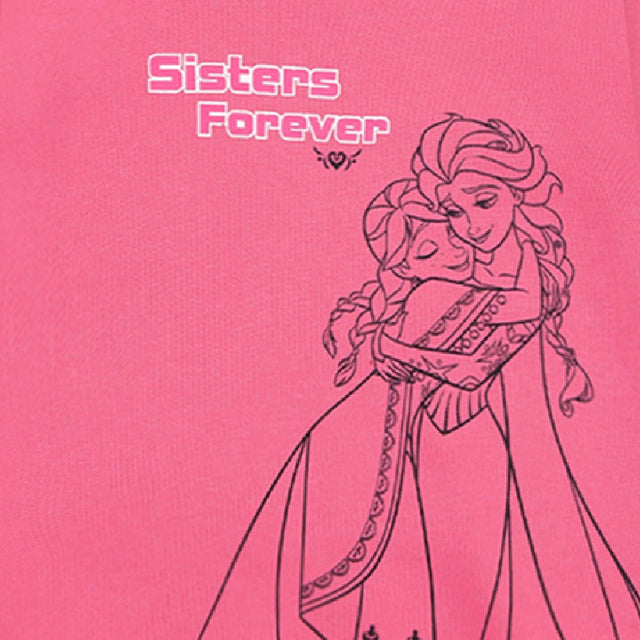 Girls Full Sleeves Princess Printed Sweatshirt with Round Neck for Everyday Casual Wear and Easy Comfort
