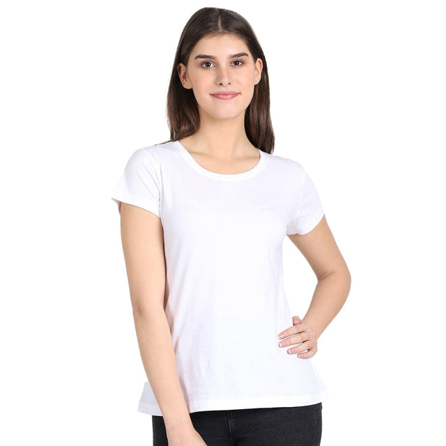 Women T-Shirt Round Neck Half Sleeves - Bodycare