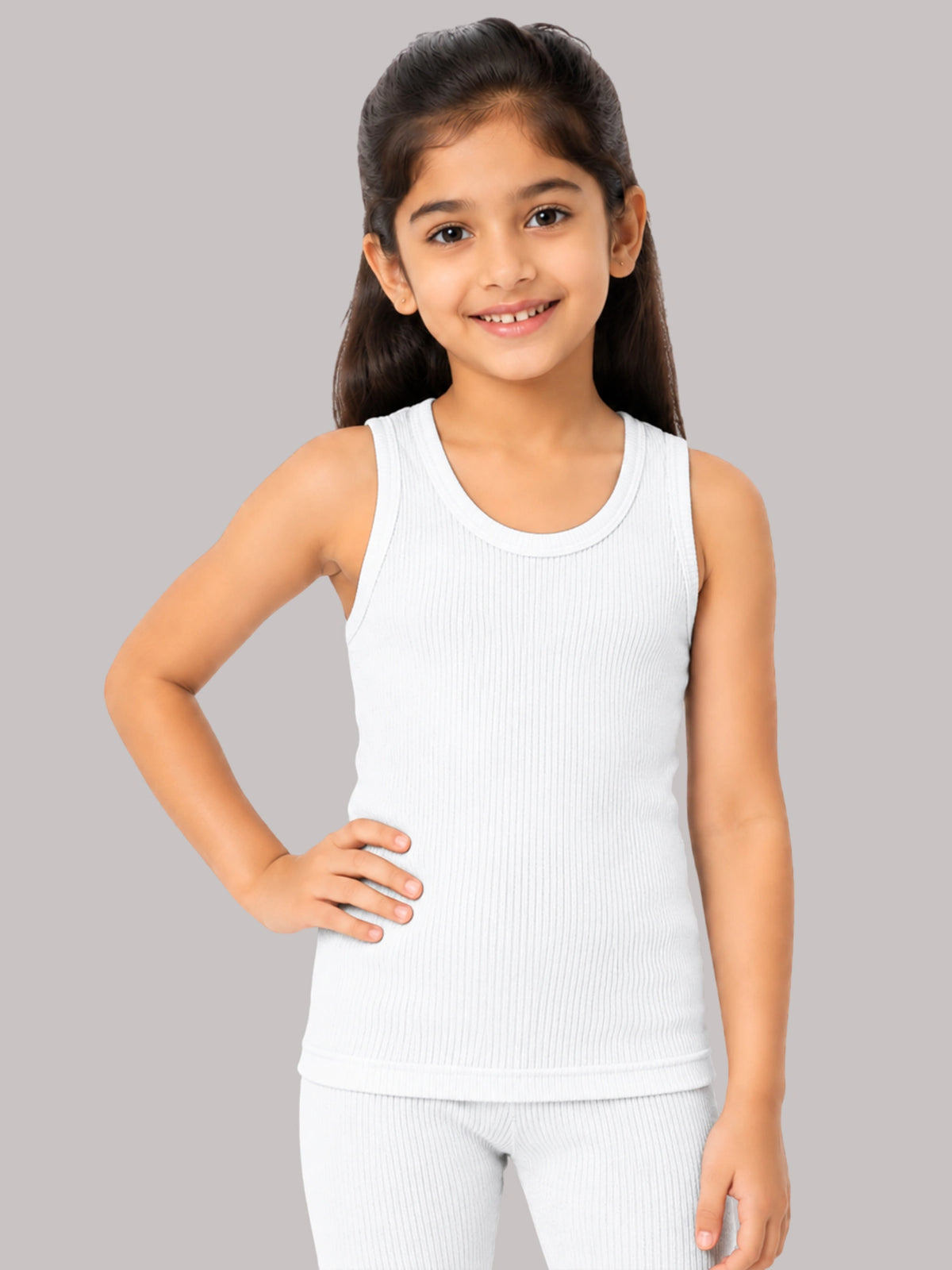Unisex Round Neck Sleeveless Thermal Top for Warm Innerwear Comfort, Easy Winter Layering and Regular Use - Pack of 2