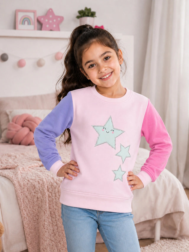 Girls Sweatshirt for Casual Wear, Warm Layering Comfort and Practical Everyday Wardrobe Essentials for Daily Use