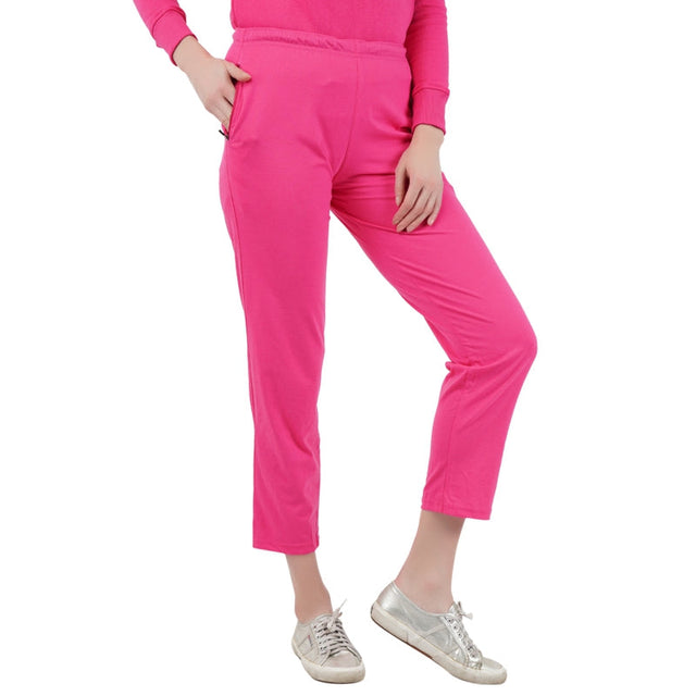 Women 100% Cotton Track Pant Side Pockets - Bodycare