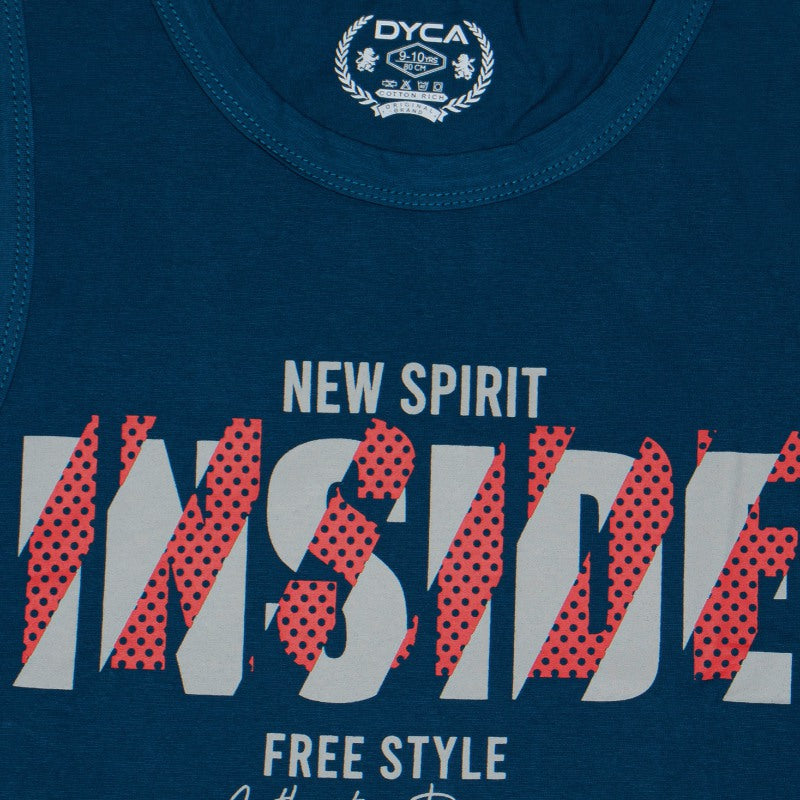 DYCA Boys Round Neck Sleeveless Tshirt