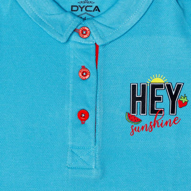 Girls T-Shirt Polo Neck Half Sleeves - Bodycare