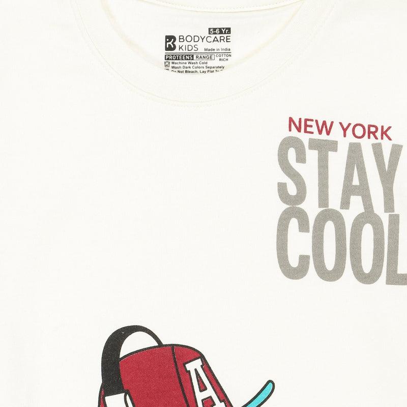 Bodycare Boys Round Neck Full Sleeves Solid Tshirt