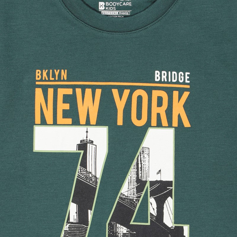 Bodycare Boys Round Neck Full Sleeves Solid Tshirt