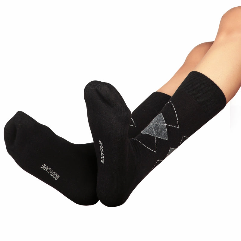 Bodycare Mens Calf Length Solid Socks Pack Of 2