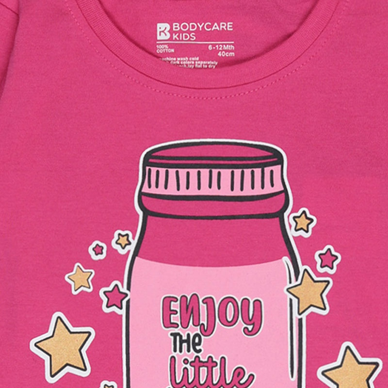 Baby Girls T-Shirt Round Neck Full Sleeves Pack of 1 - Bodycare