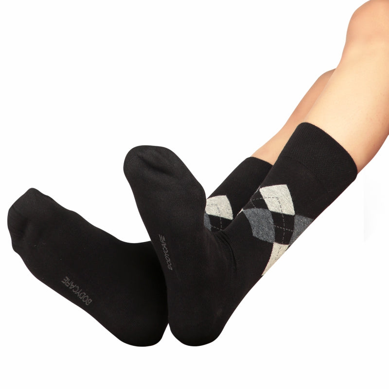 Bodycare Mens Calf Length Solid Socks Pack Of 2