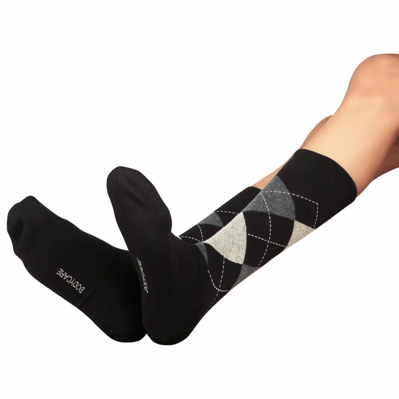 Bodycare Mens Calf Length Solid Socks Pack Of 2