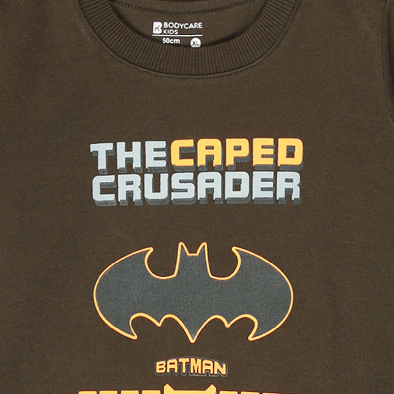 Bodycare Boys Fleece Round Neck Full Sleeves Printed Sweat Shirt