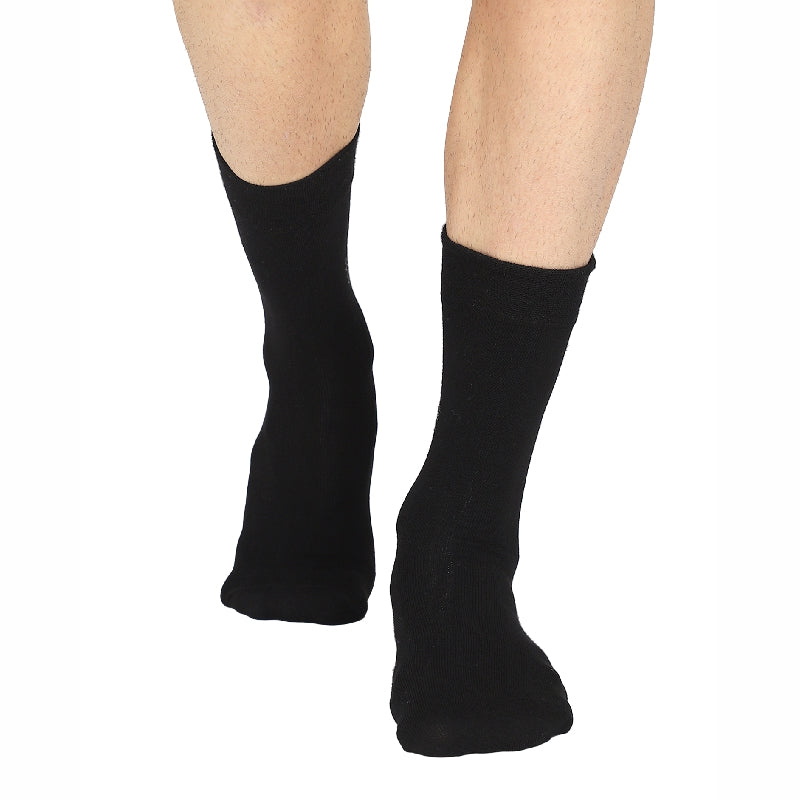 Bodycare Mens Solid Mid Calf Length Socks Pack Of 3