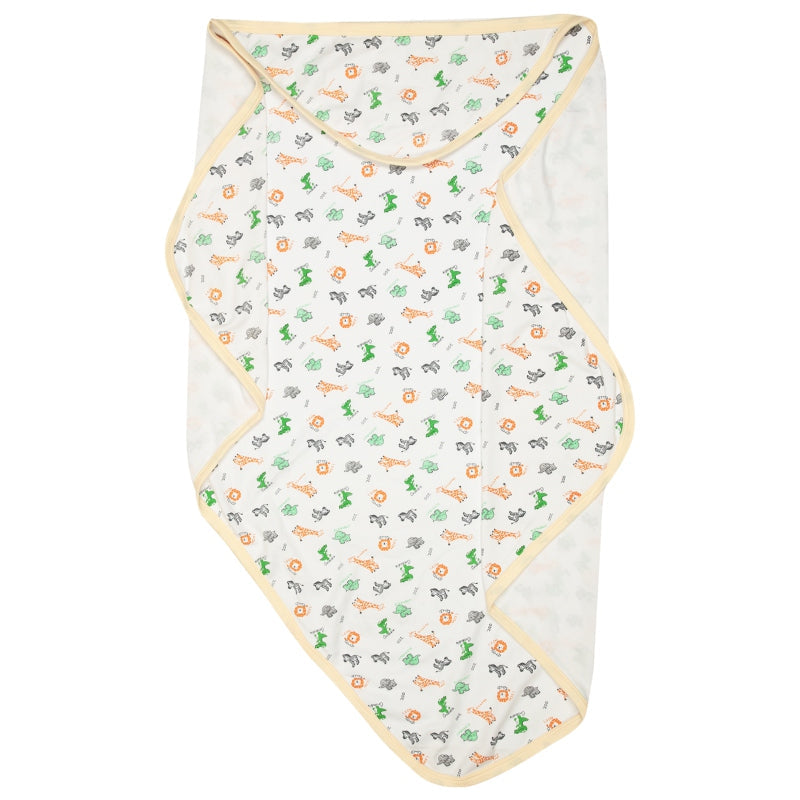 Bodycare Unisex Baby Printed Hooded Wrapper