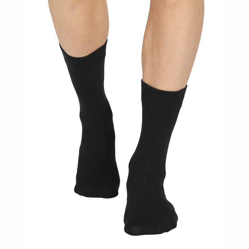 Bodycare Mens Solid Mid Calf Length Socks Pack Of 3