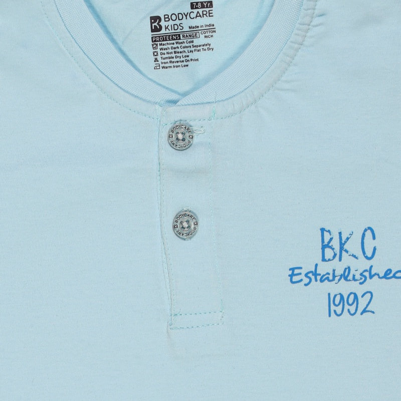 Boys Cotton T-Shirt Round Neck Half Sleeves Pack of 1 - Bodycare